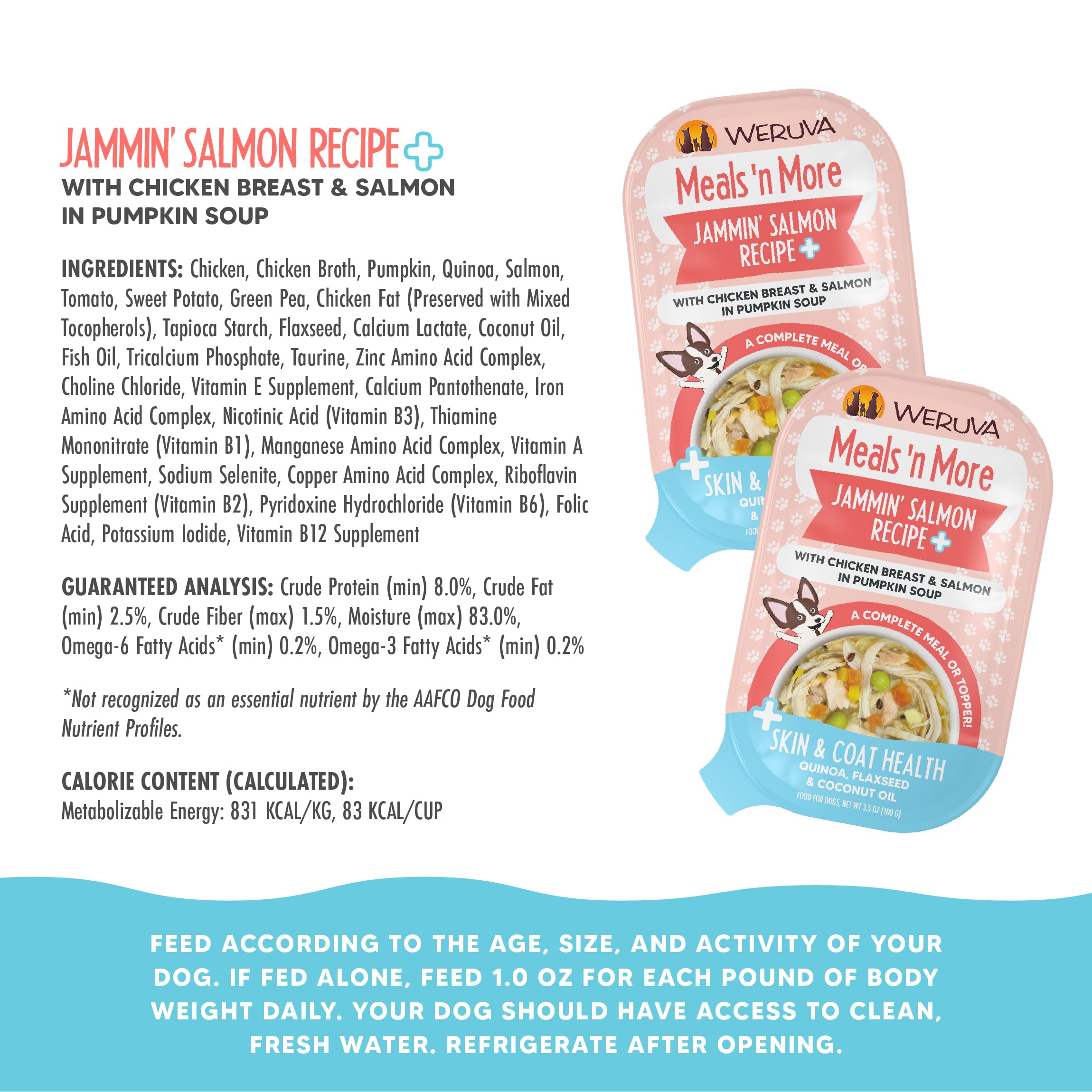 Flaxseed-quinoa blend providing omega-3 and texture in Weruva meals.