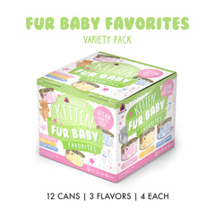 Weruva Fur Baby Favorites flavors displayed for kitten meals