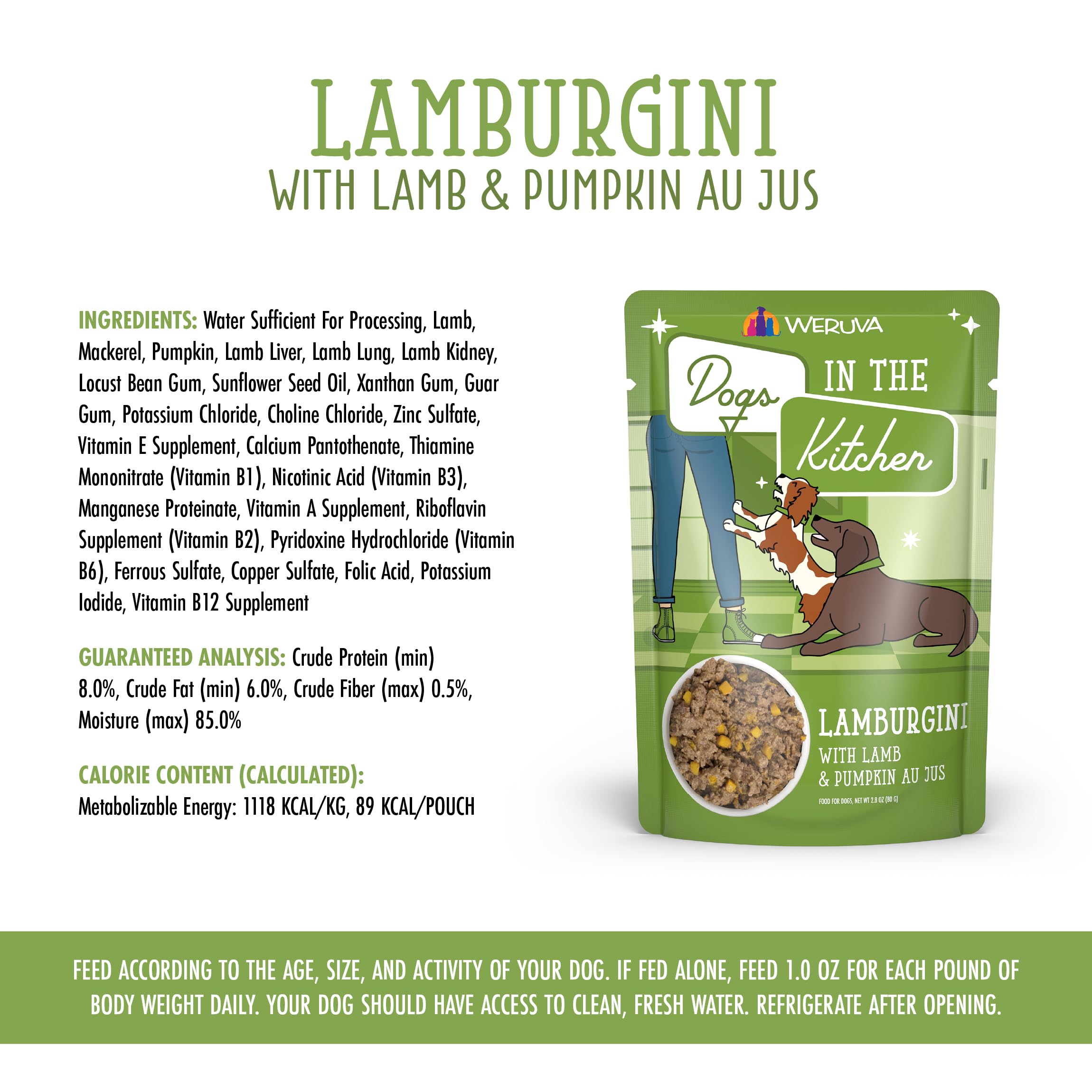 Weruva gluten-free and carrageenan-free label emphasizes clean ingredients.
