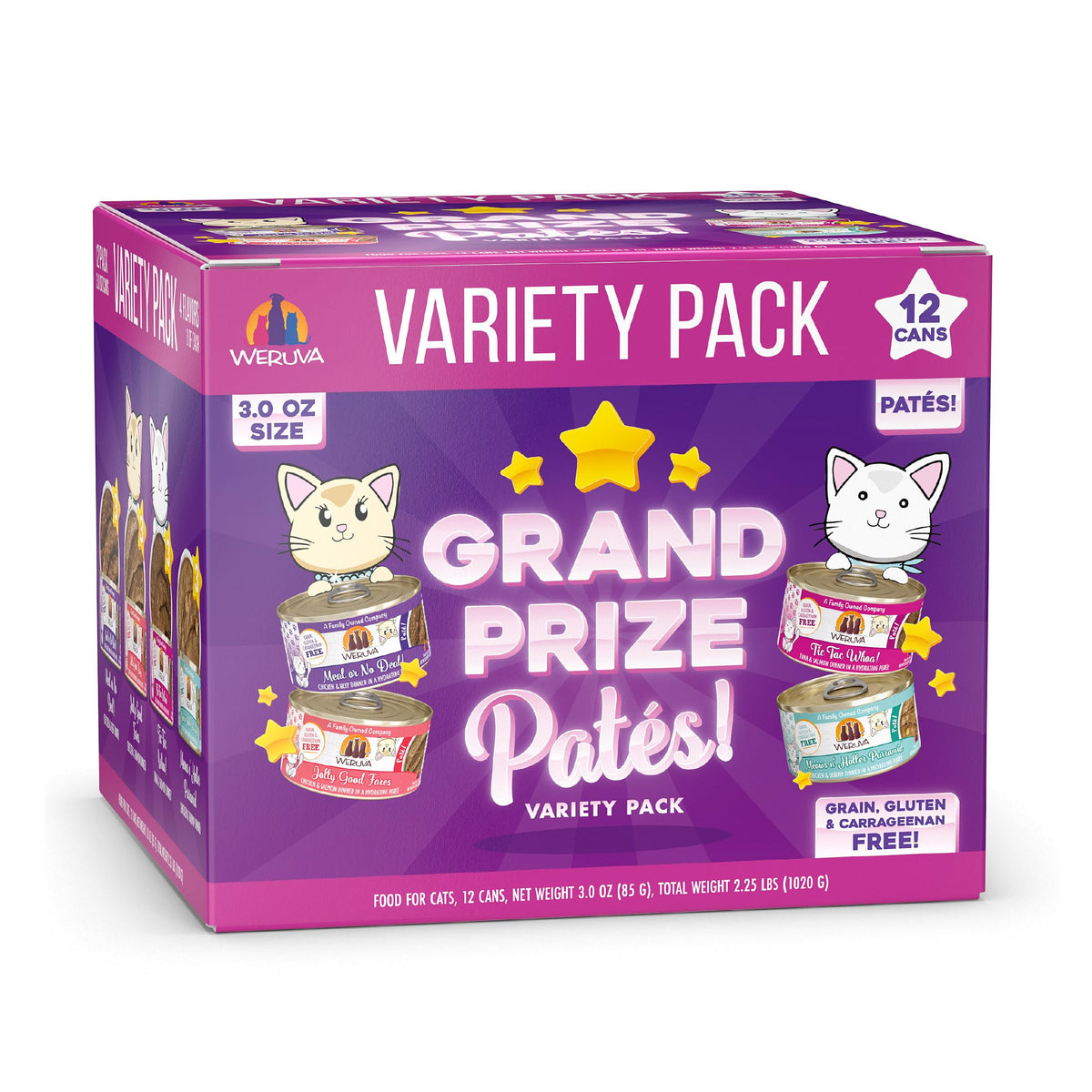 Weruva Grand Prize Patés Meal or No Deal can, savory pâté texture for adult cats