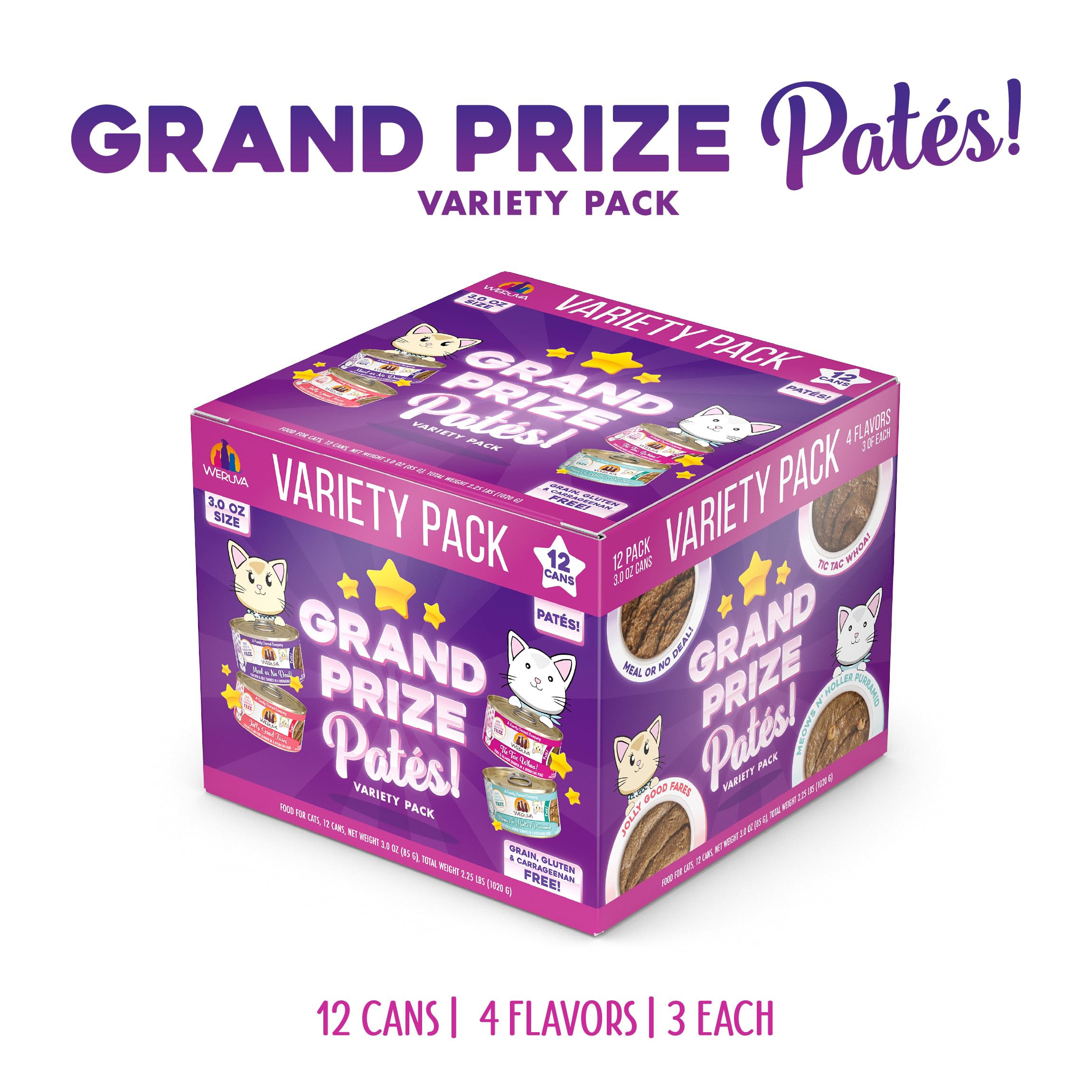 Weruva Grand Prize Patés Tic Tac Whoa can, rich, smooth texture ideal for daily meals