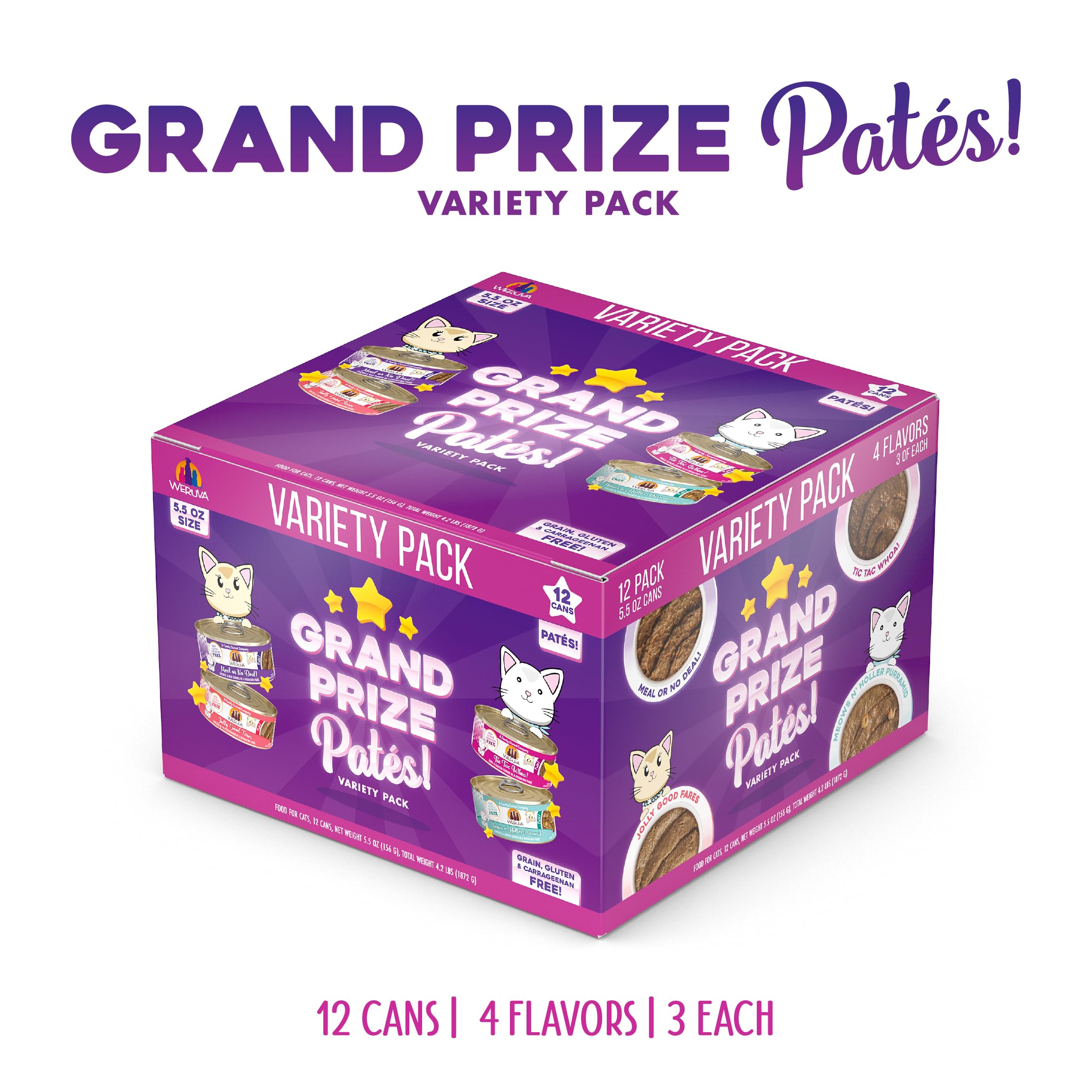 Weruva Grand Prize Patés Tic Tac Whoa can delivers bold flavor variety for picky eaters
