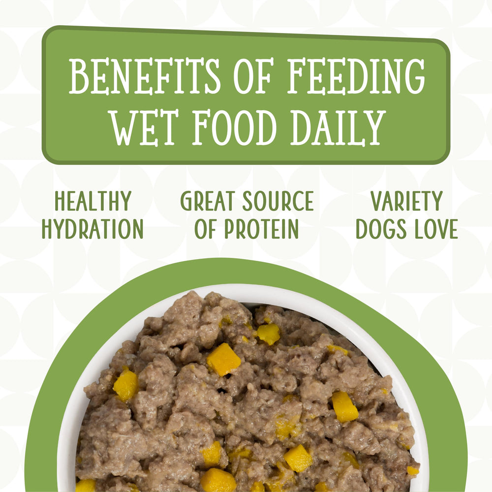 Weruva grass-fed lamb and wild-caught mackerel ingredient highlight, high-protein mix.