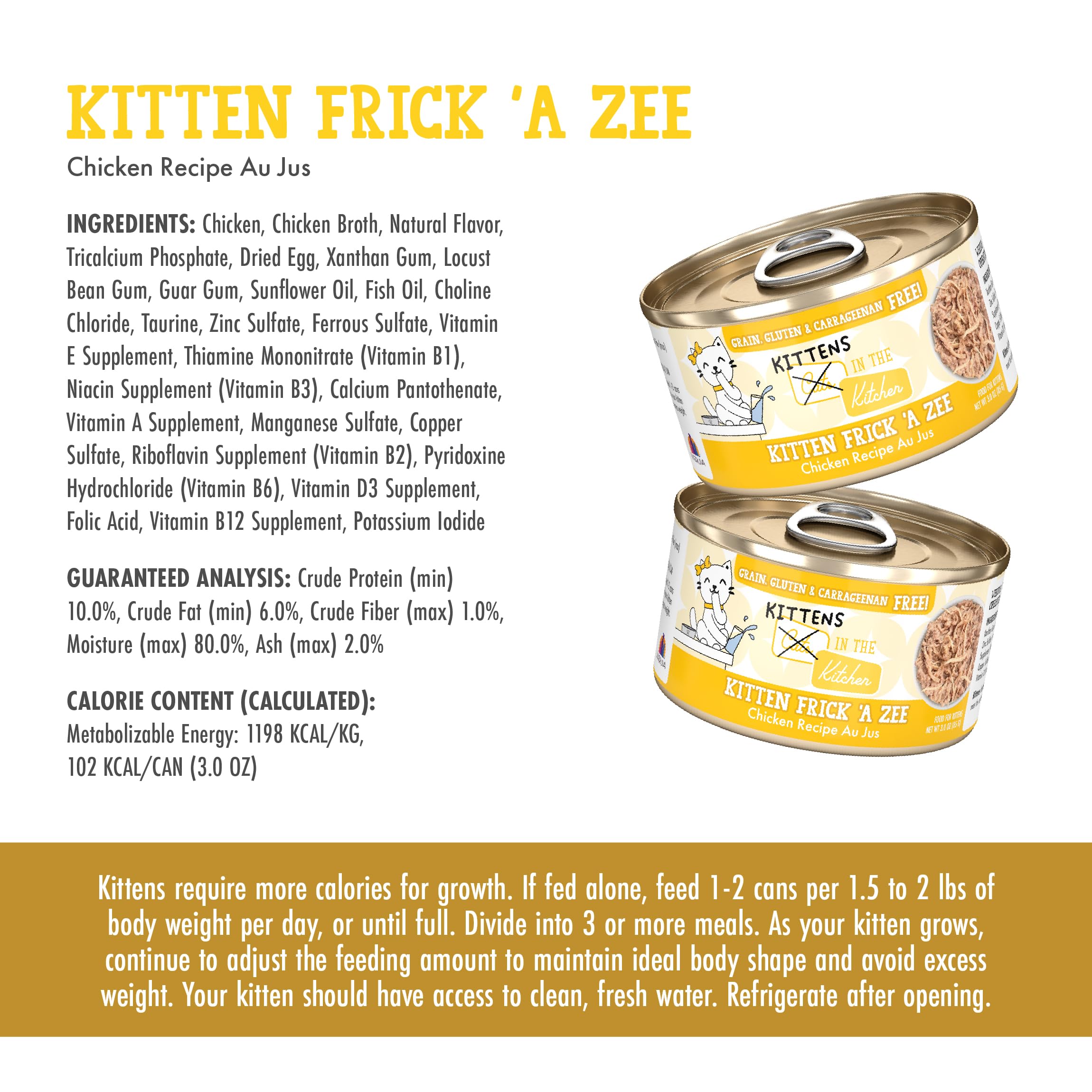 Weruva kittens in the kitchen hydration-focused recipe supports fluid intake