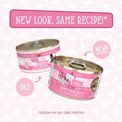 Weruva Kitty Gone Wild can featuring tuna and sardine in au jus