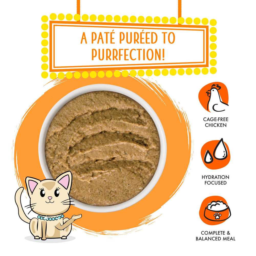Weruva Love Connection ingredients highlight cage-free chicken and wild-caught salmon.