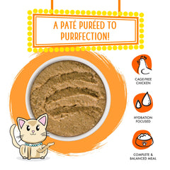 Weruva Love Connection ingredients highlight cage-free chicken and wild-caught salmon.