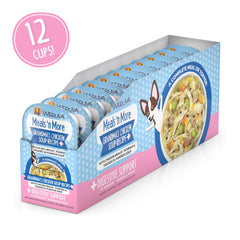 Weruva formula with pumpkin and quinoa shown in serving cup for digestion-friendly meals.