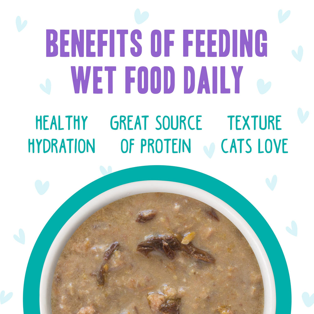 Lean protein in extra gravy to boost moisture for cats.