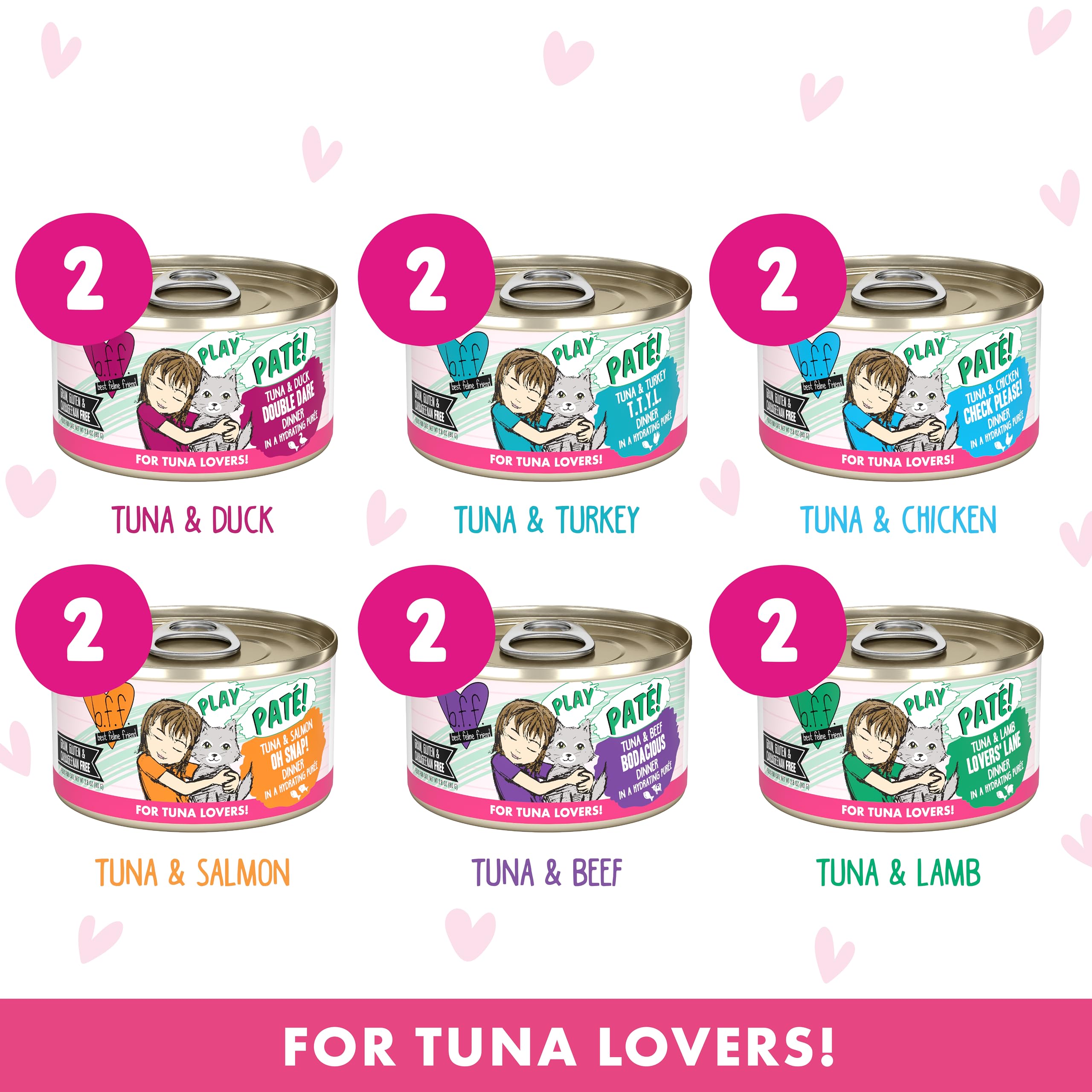No artificial colors or preservatives in Weruva paté recipes.