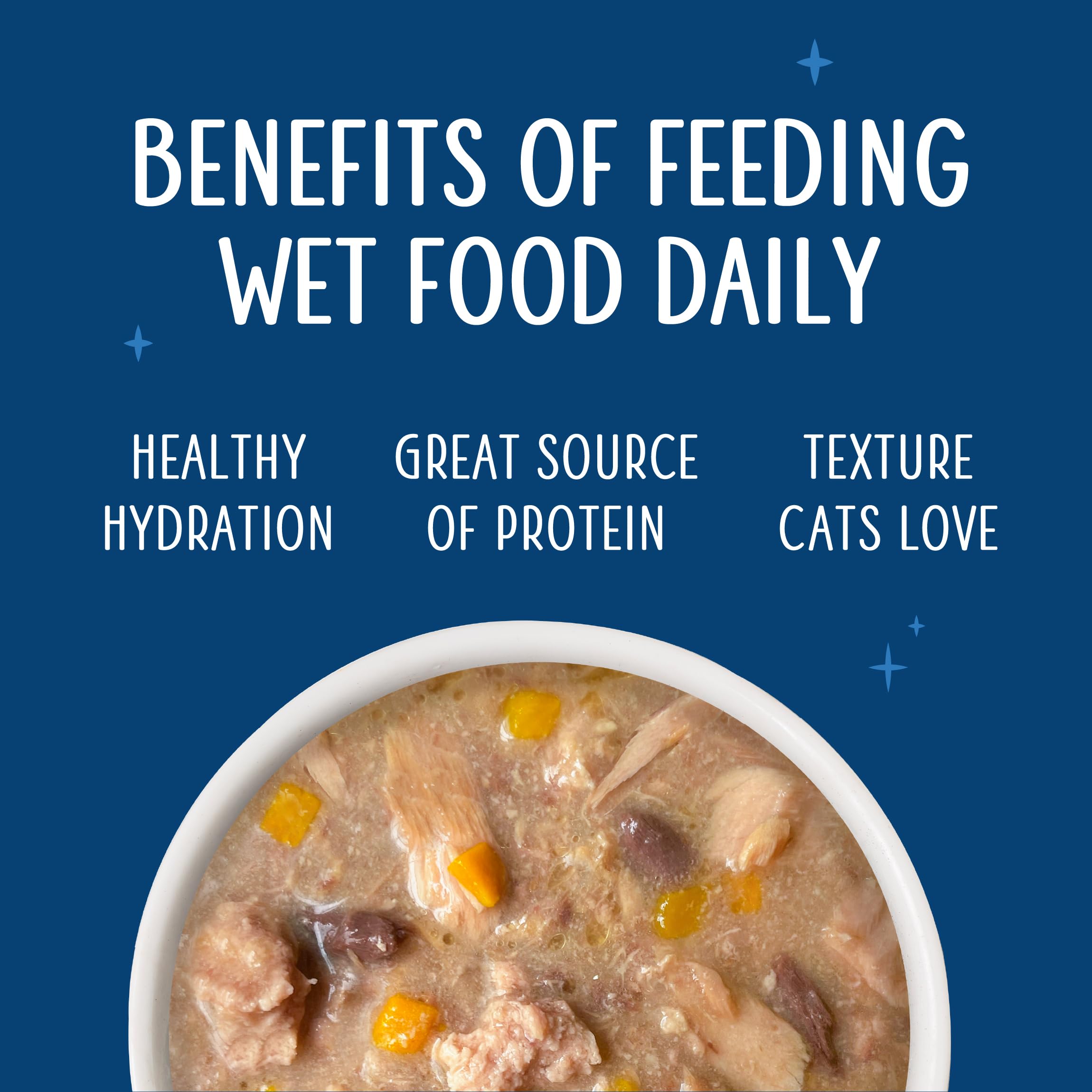 Weruva no grains gluten-free visual emphasizing grain-free recipe suitability