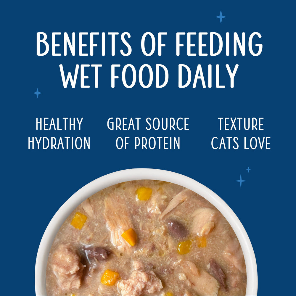 Weruva no grains gluten-free visual emphasizing grain-free recipe suitability