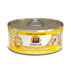 Weruva Paw Lickin’ Chicken in Gravy cat meal served, flavorful and appealing