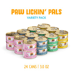 Weruva Paw Lickin' Pals Green Eggs & Chicken can, grain-free and flavorful.