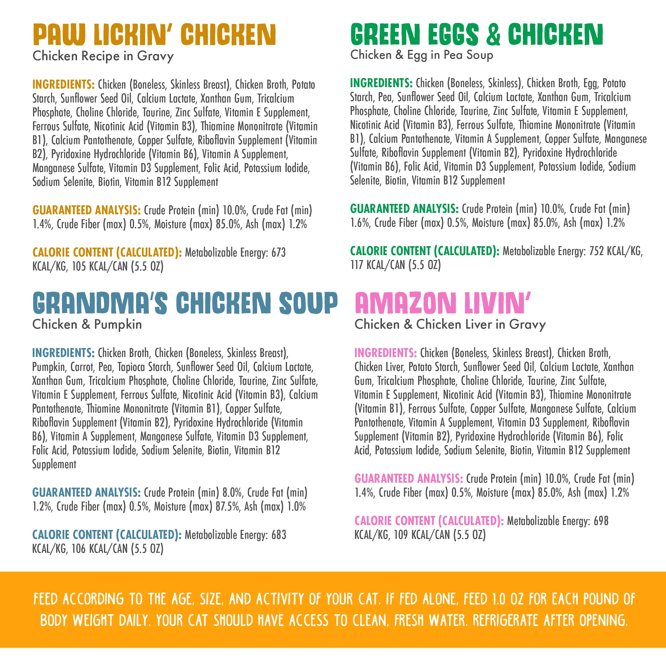 Nine Liver flavor can visible in 5.5oz size for variety