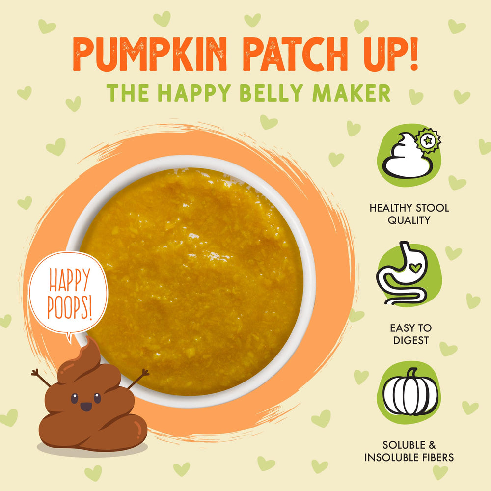 Weruva serving suggestion: pumpkin puree with a bowl to nourish dogs and cats.