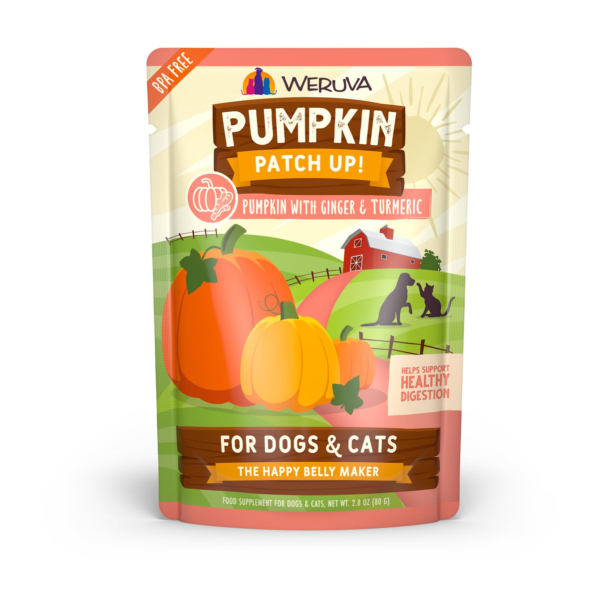 Weruva Pumpkin Patch Up! pouch with ginger and turmeric for gentle digestion