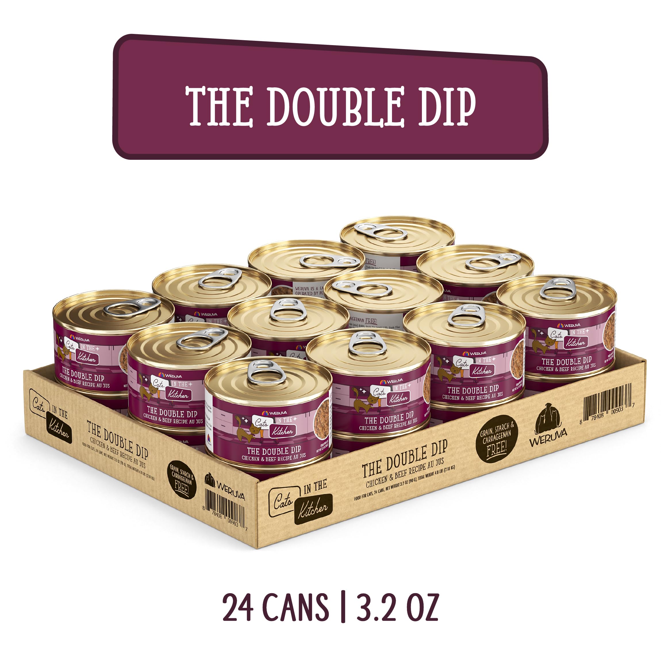 Weruva The Double Dip savory gravy highlights the rich au jus.