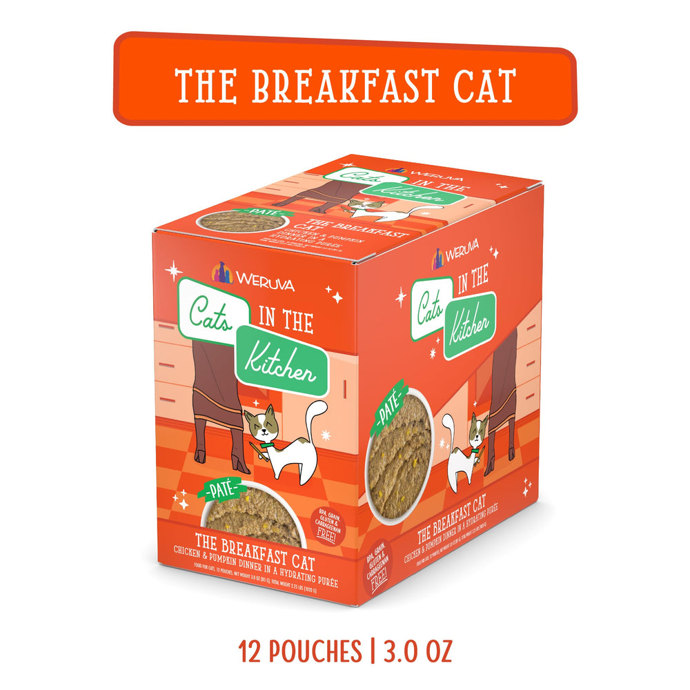 This slide-n-serve pouch from Weruva makes mealtime quick and tidy.