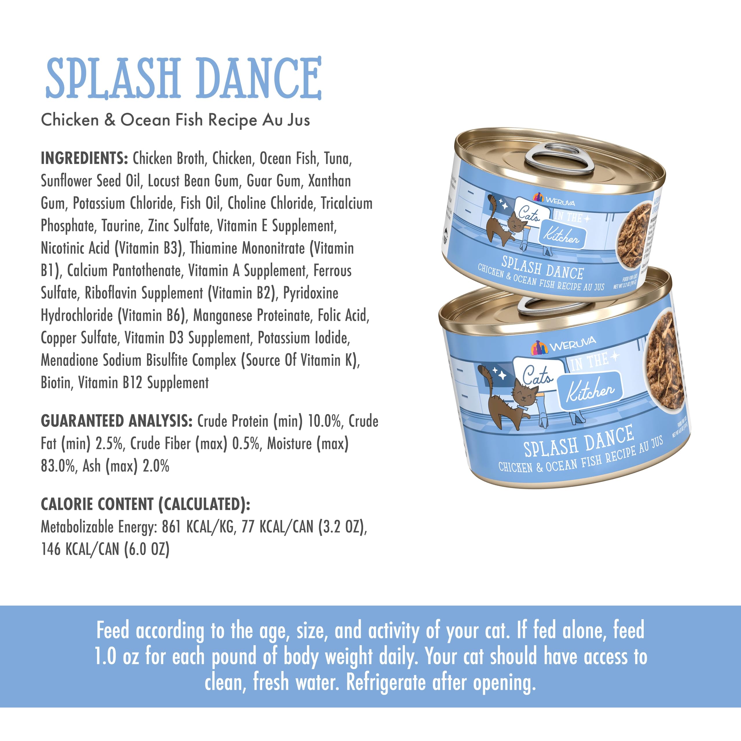 Packaging close-up showing the Cats in the Kitchen branding
