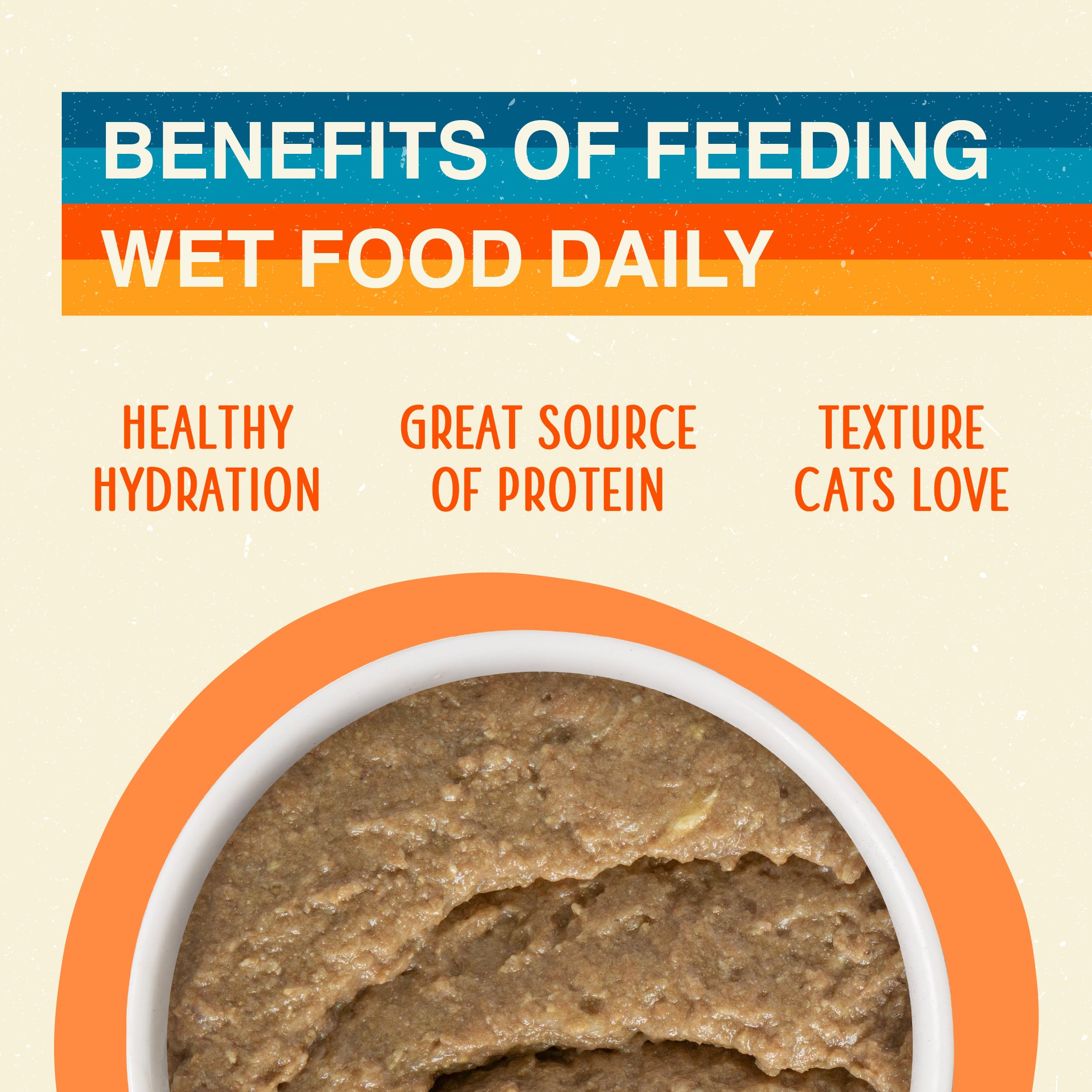 The Karate Kitty pouch close-up with protein-rich paté.