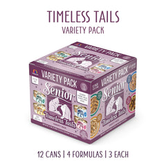 Weruva Timeless Tails senior salmon 3oz can supports hydration and flavor