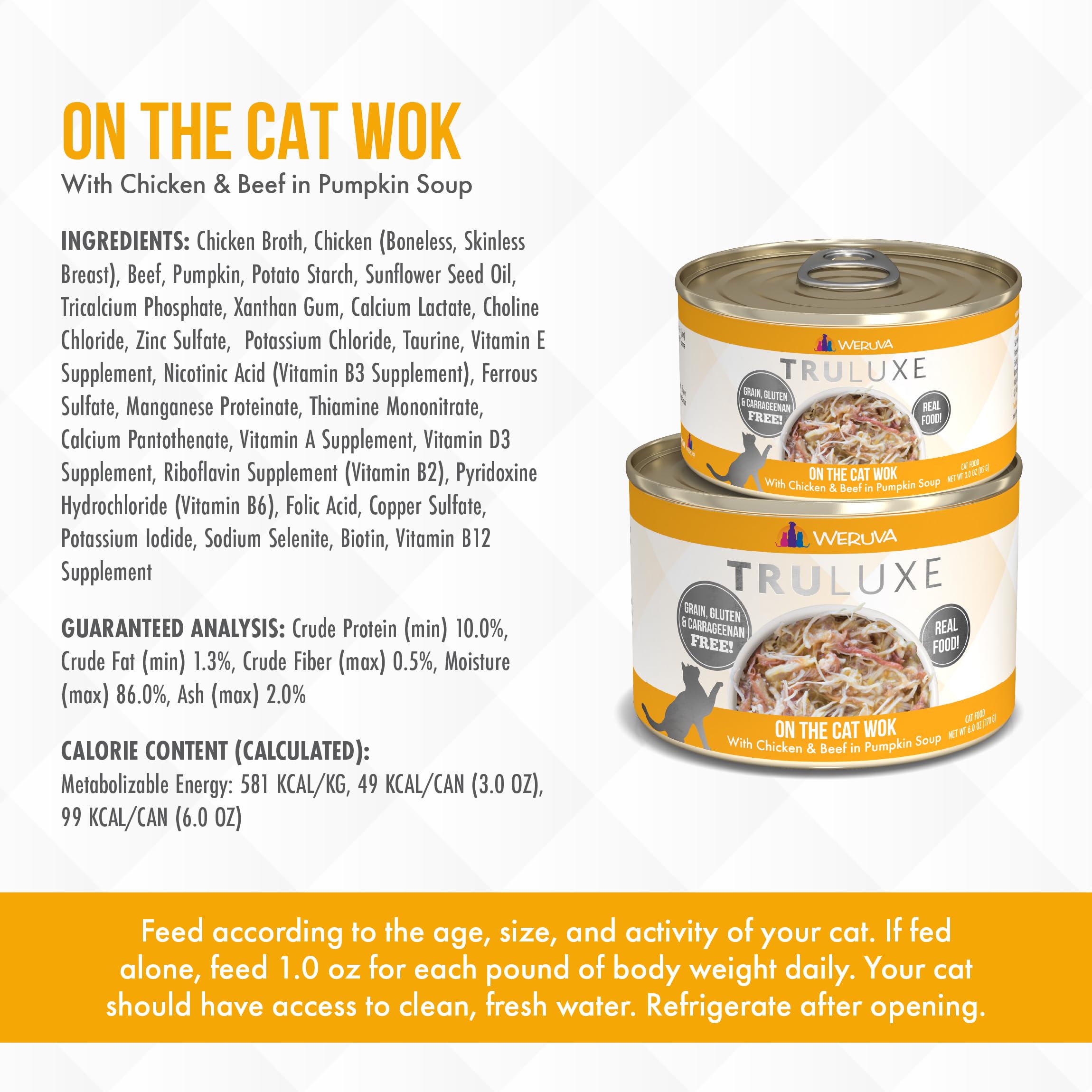 Weruva TruLuxe shredded Australian beef—premium protein for meals.