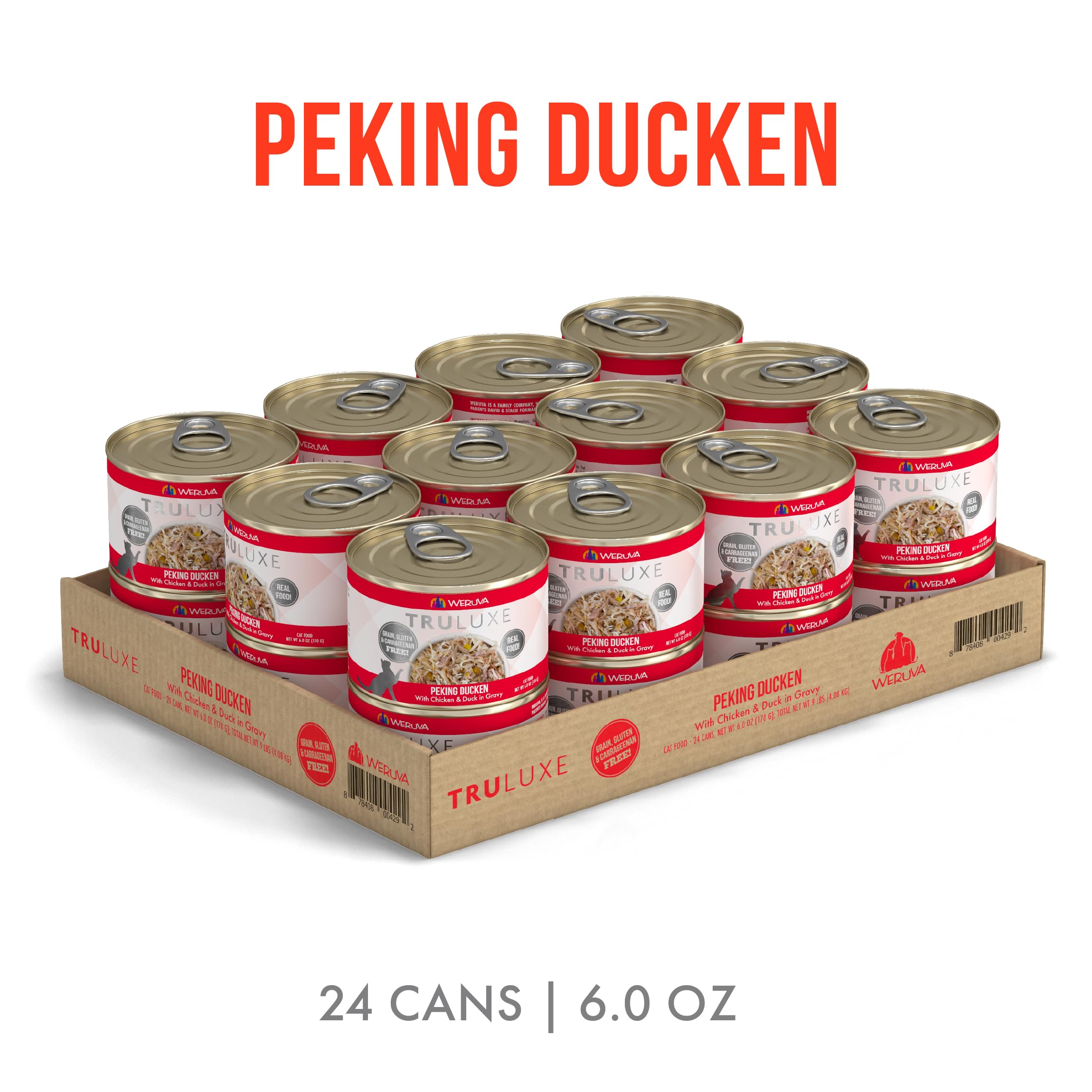 Weruva TruLuxe chicken and duck breast in gravy featuring tender bites