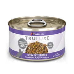 Weruva TruLuxe Steak Frites Dinner can pack 24 for convenient feeding.