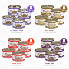 Weruva TruLuxe TruTurf Peking Ducken 3oz can features gourmet duck flavor.