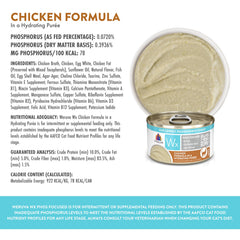 Hydrating purée texture in Weruva Wx Phos Focused image suggests moisture-rich meal