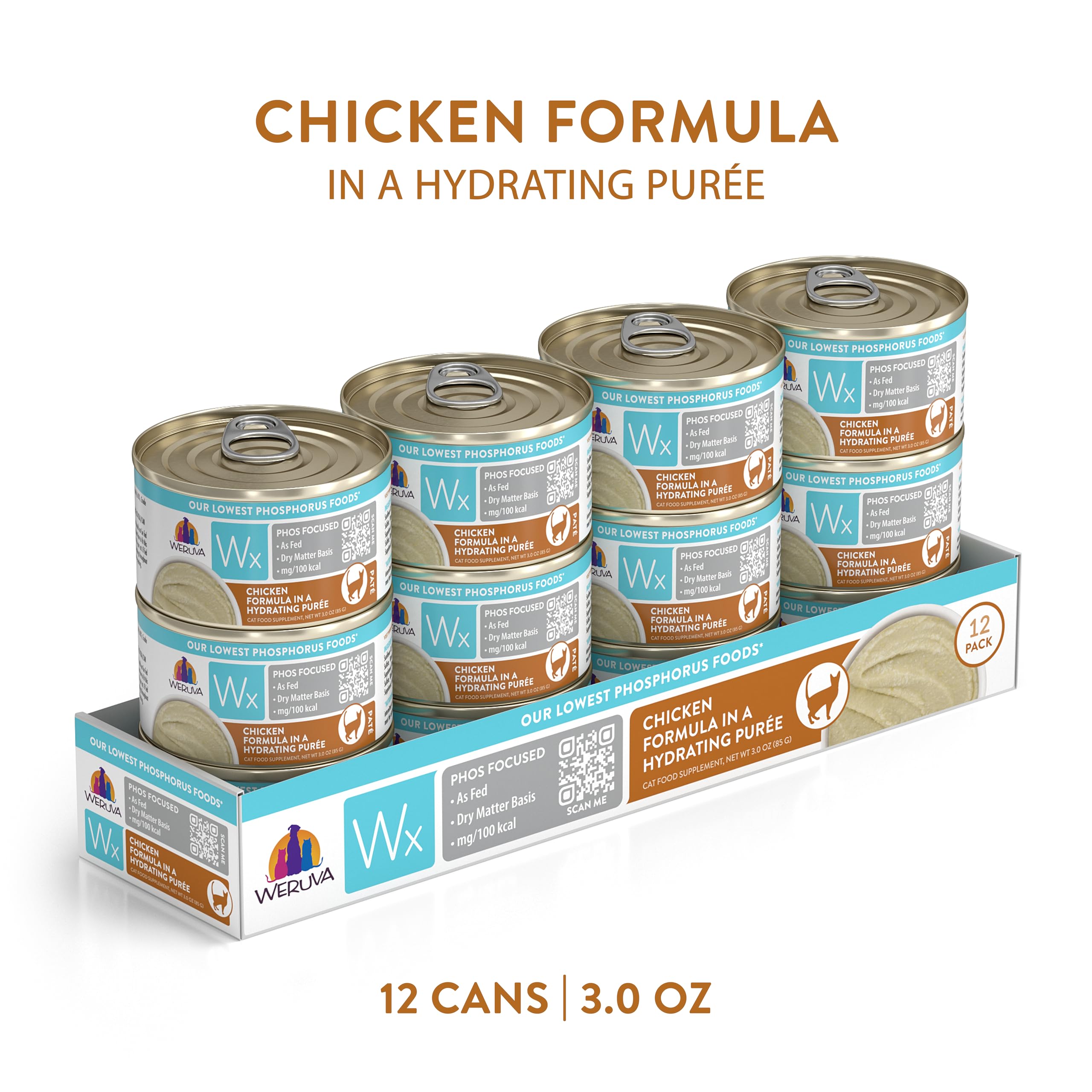 Wx Phos Focused label highlights low phosphorus with quality protein