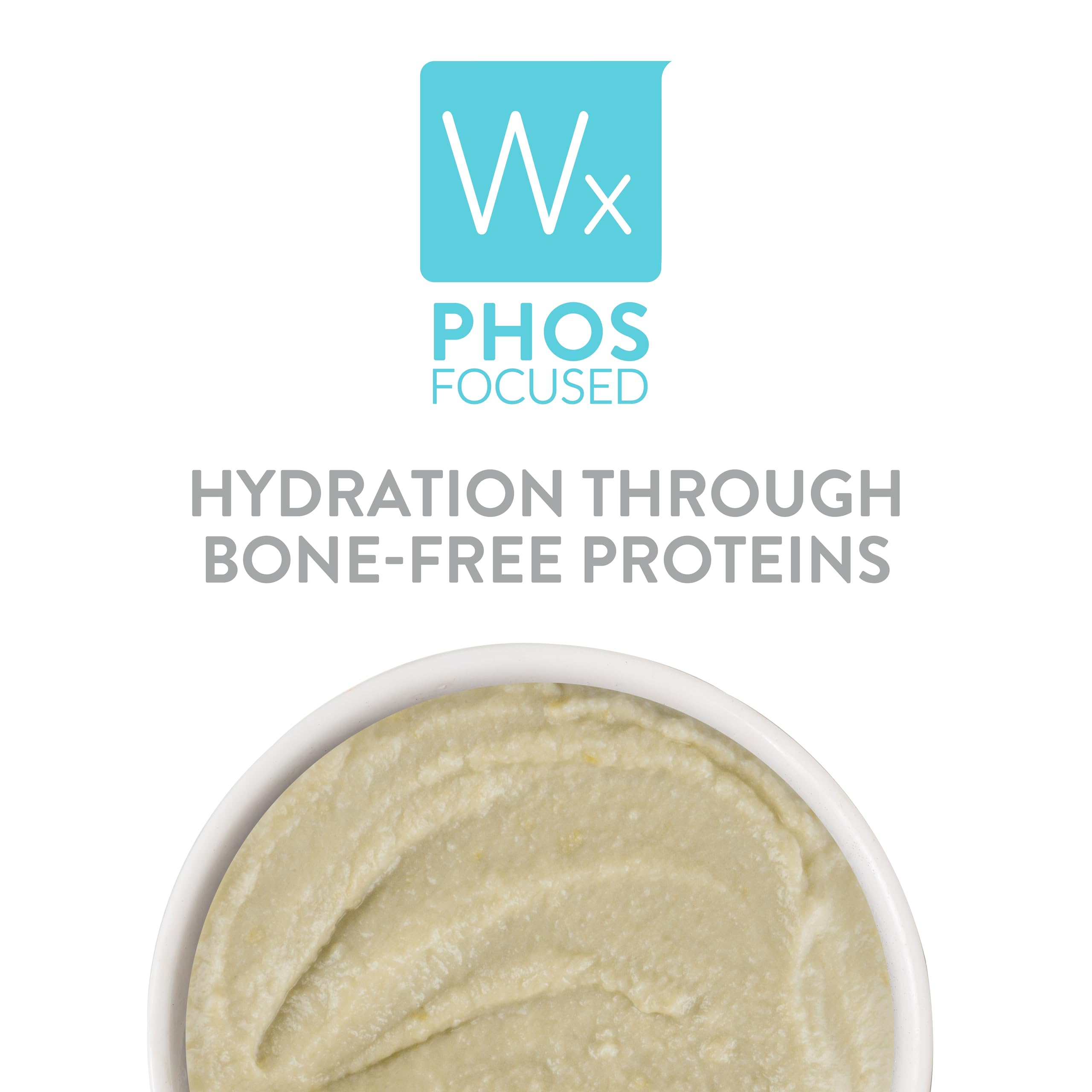 Weruva Wx Phos Focused natural ingredients image highlights clean, additive-free nutrition.