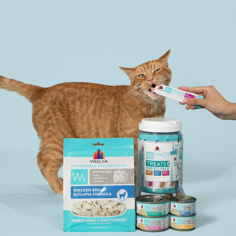 Weruva Wx Phos Focused tube based treats make portion control simple
