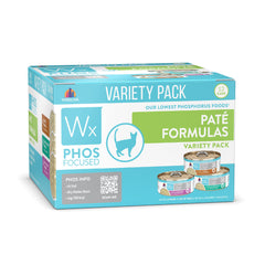 Weruva Wx Phos Focused pate can packaging, convenient for quick meals
