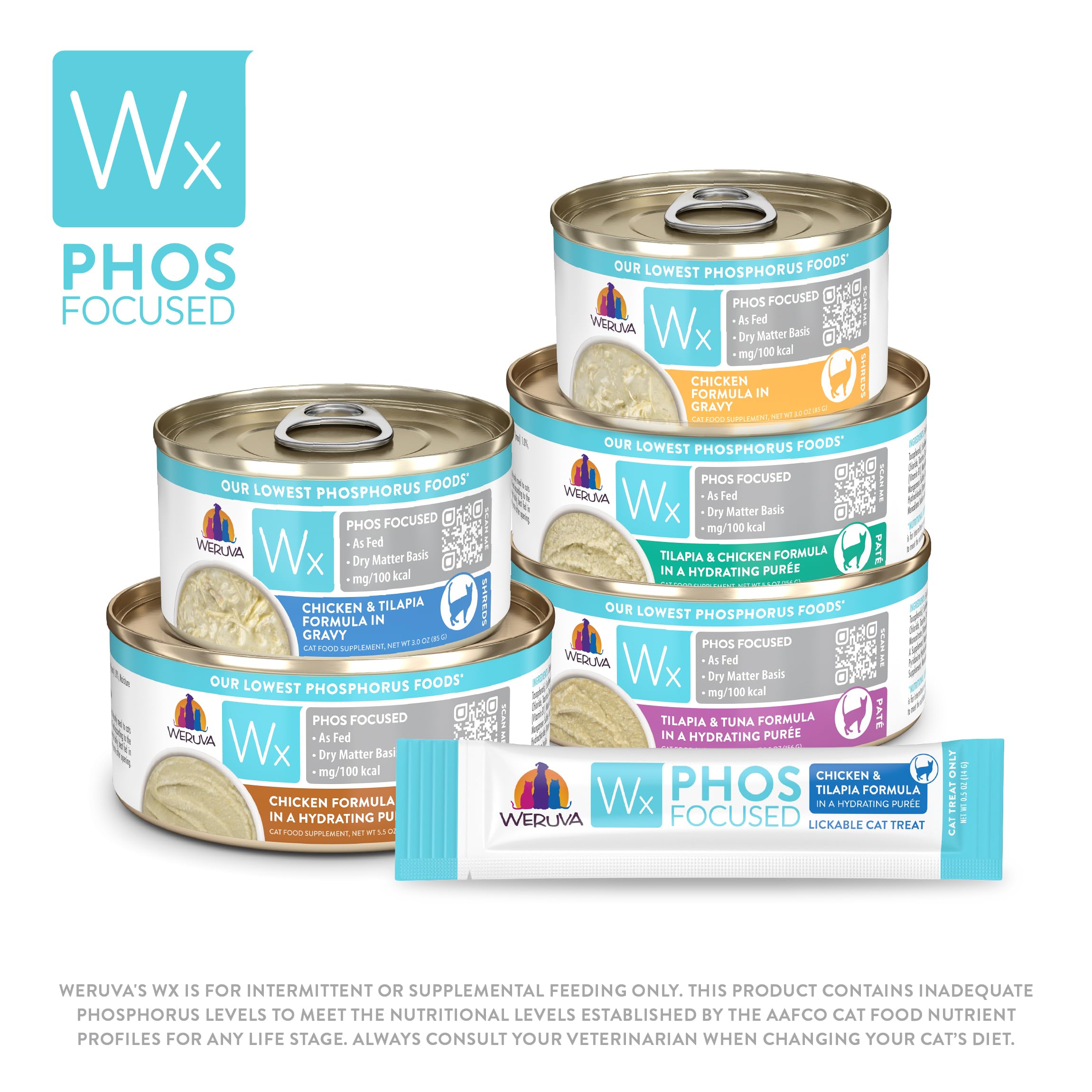 Weruva Wx Phos Focused tilapia-chicken puree, a nutritious meal topper.
