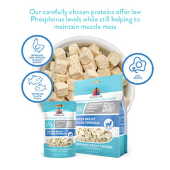 Weruva Wx Phos Focused tilapia fillets closeup, omega-rich protein
