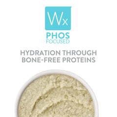 Weruva WX Phos Focused canned cat food provides convenient 3 oz portions for meals.