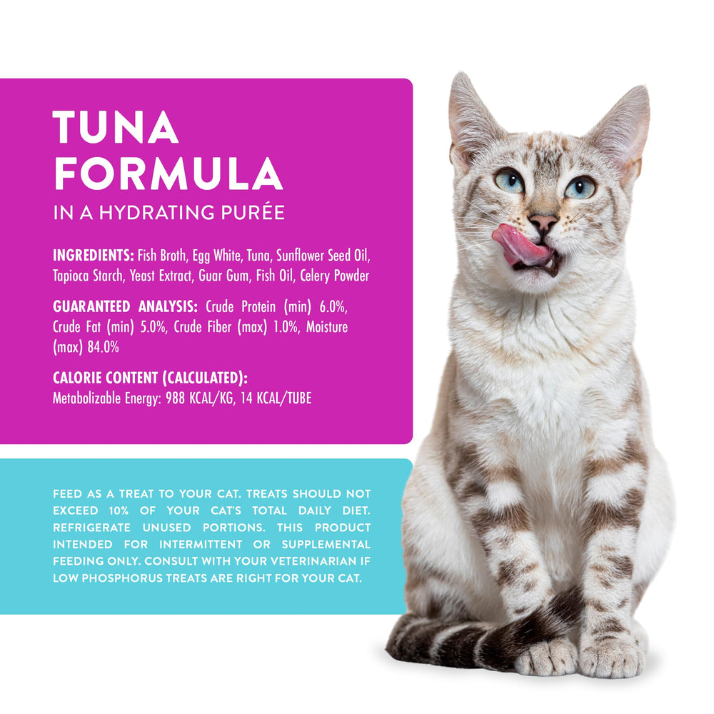 Ingredients highlight wild-caught tuna and egg white in Weruva Wx Phos Focused.