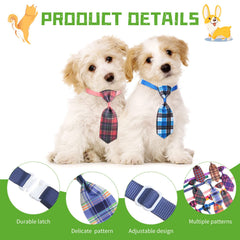 Wesiti adjustable bowtie collar fits 22–36 cm for most small and medium pets