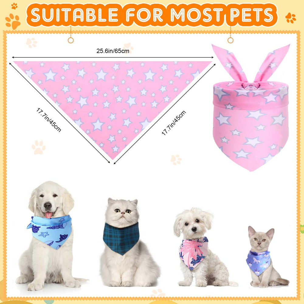 Wesiti dog bandanas colorful triangle scarves worn for daily style.