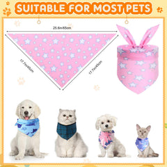 Wesiti dog bandanas colorful triangle scarves worn for daily style.