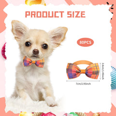 Wesiti dog bow tie with dots, perfect for photos and parties