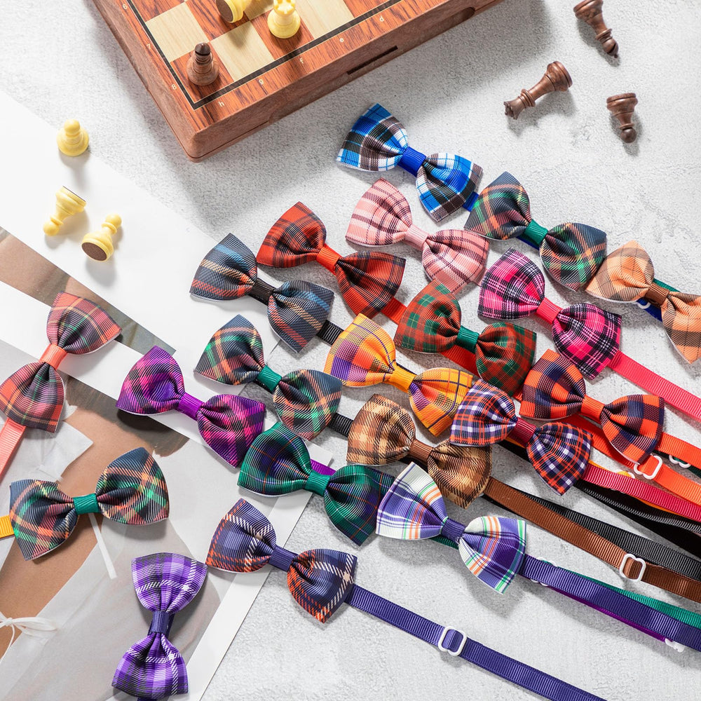Wesiti plaid bow tie, versatile for holidays and events