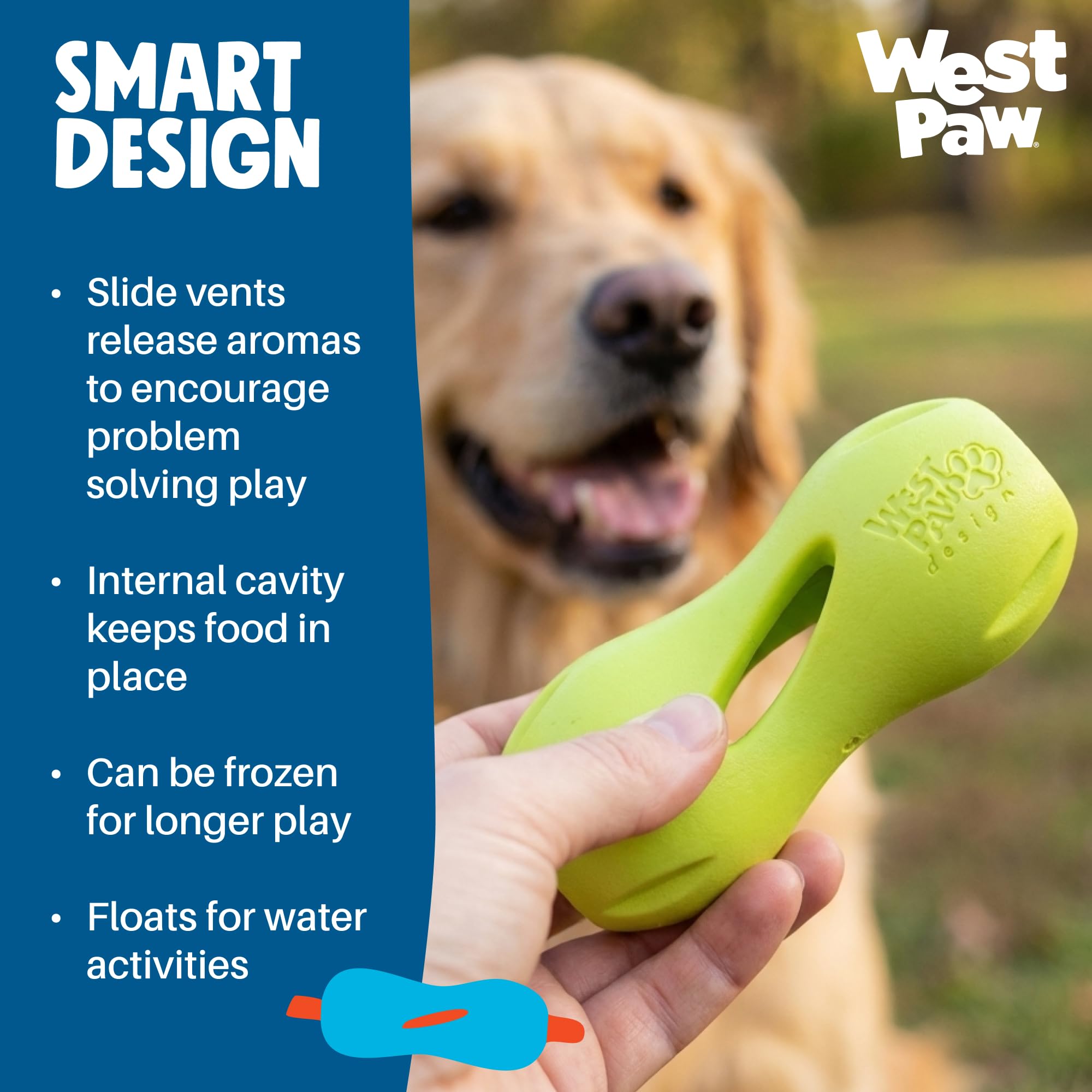 WEST PAW Qwizl dishwasher-safe top rack for easy cleaning after play