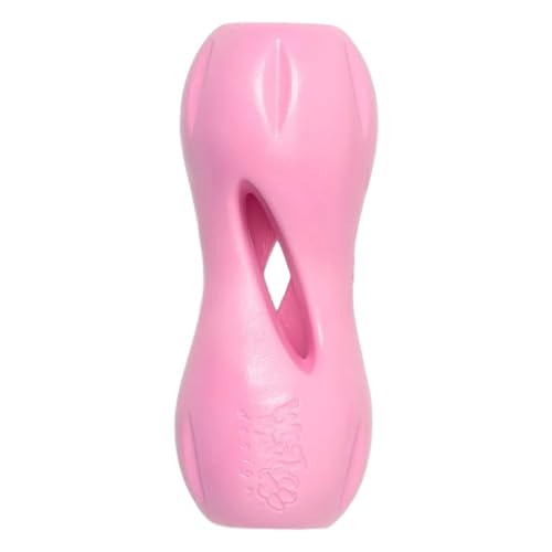 West Paw Qwizl with easy grip design supports independent play and treat enrichment.