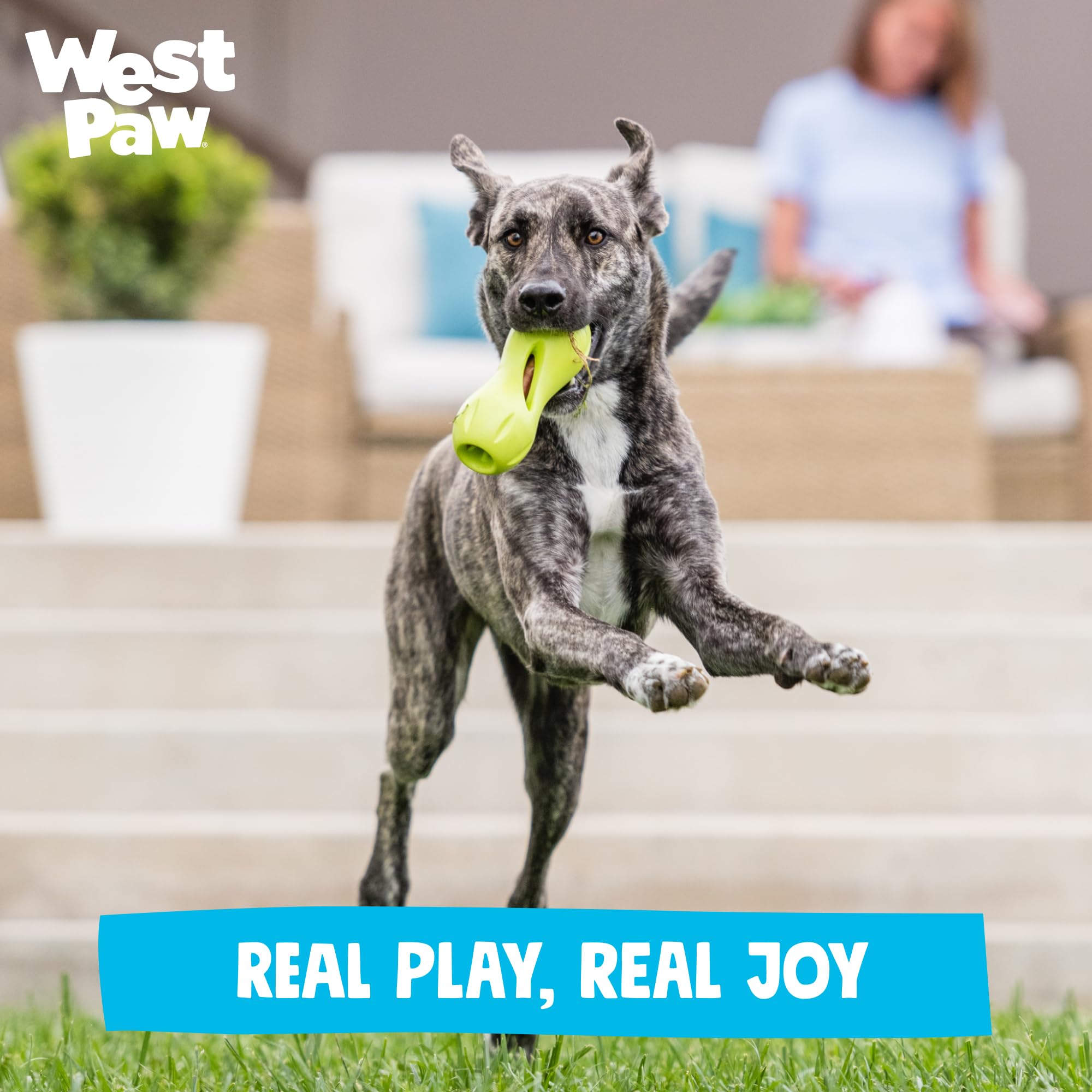West Paw Qwizl enrichment toy supports longer, engaging play sessions