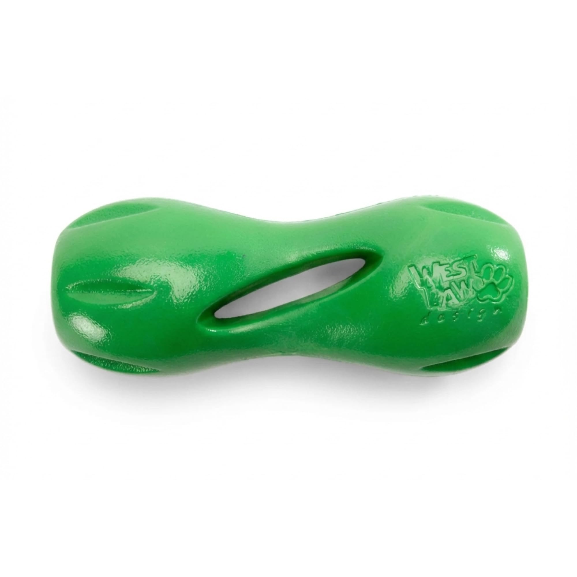 West Paw Qwizl dog puzzle toy engages minds with treat rewards.