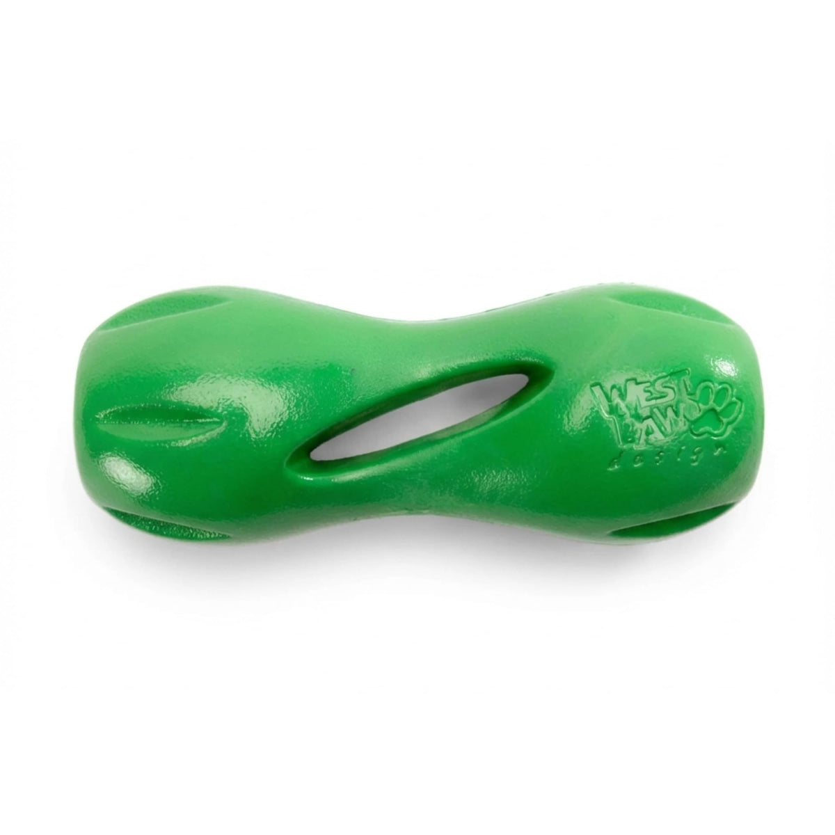 West Paw Qwizl dog puzzle toy engages minds with treat rewards.