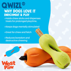 West Paw Qwizl side vents Aqua for aroma-driven exploration